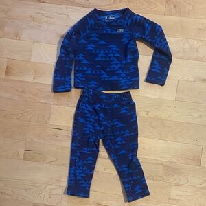 LL Bean Kids  Blue Fleece set